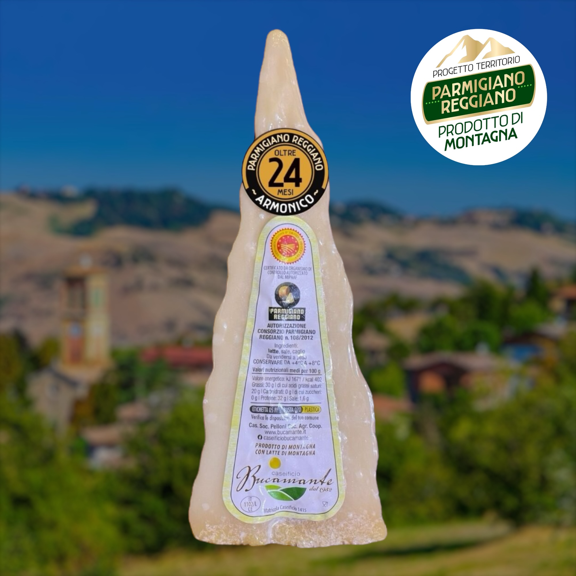 Parmigiano Reggiano DOP 24 mesi, PRODOTTO MONTAGNA